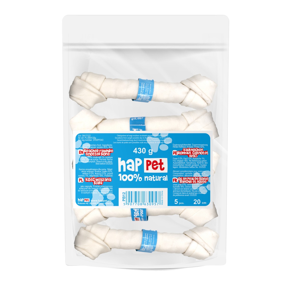 kosc-wiazana-happet-pb12-biala-20cm-5szt