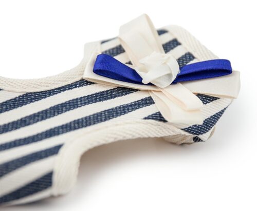 smycz-miekkie-szelki-niebieskie-paski