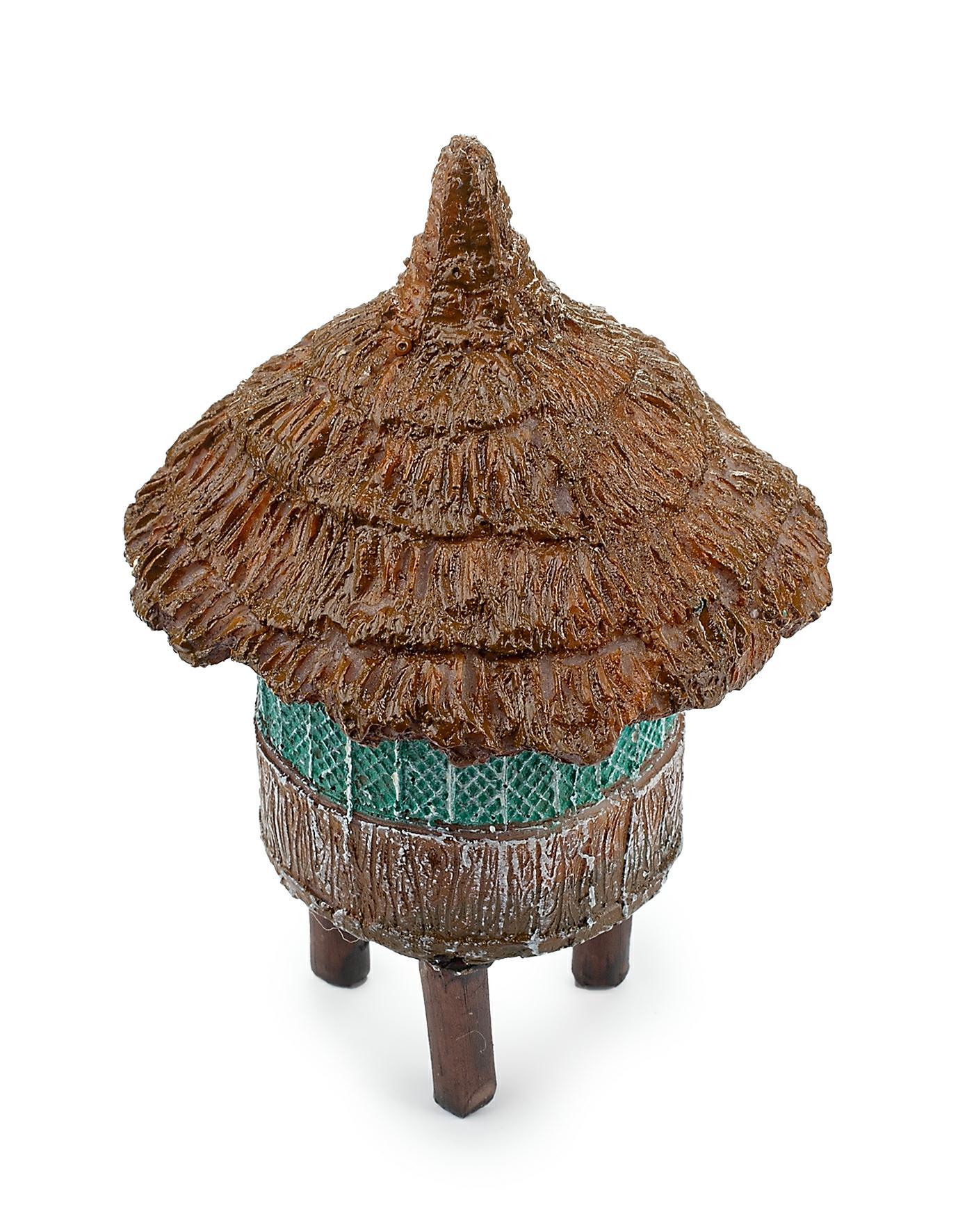 Ozdoba akwariowa Happet U221 chatka afrykań. 11cm - obrazek 2