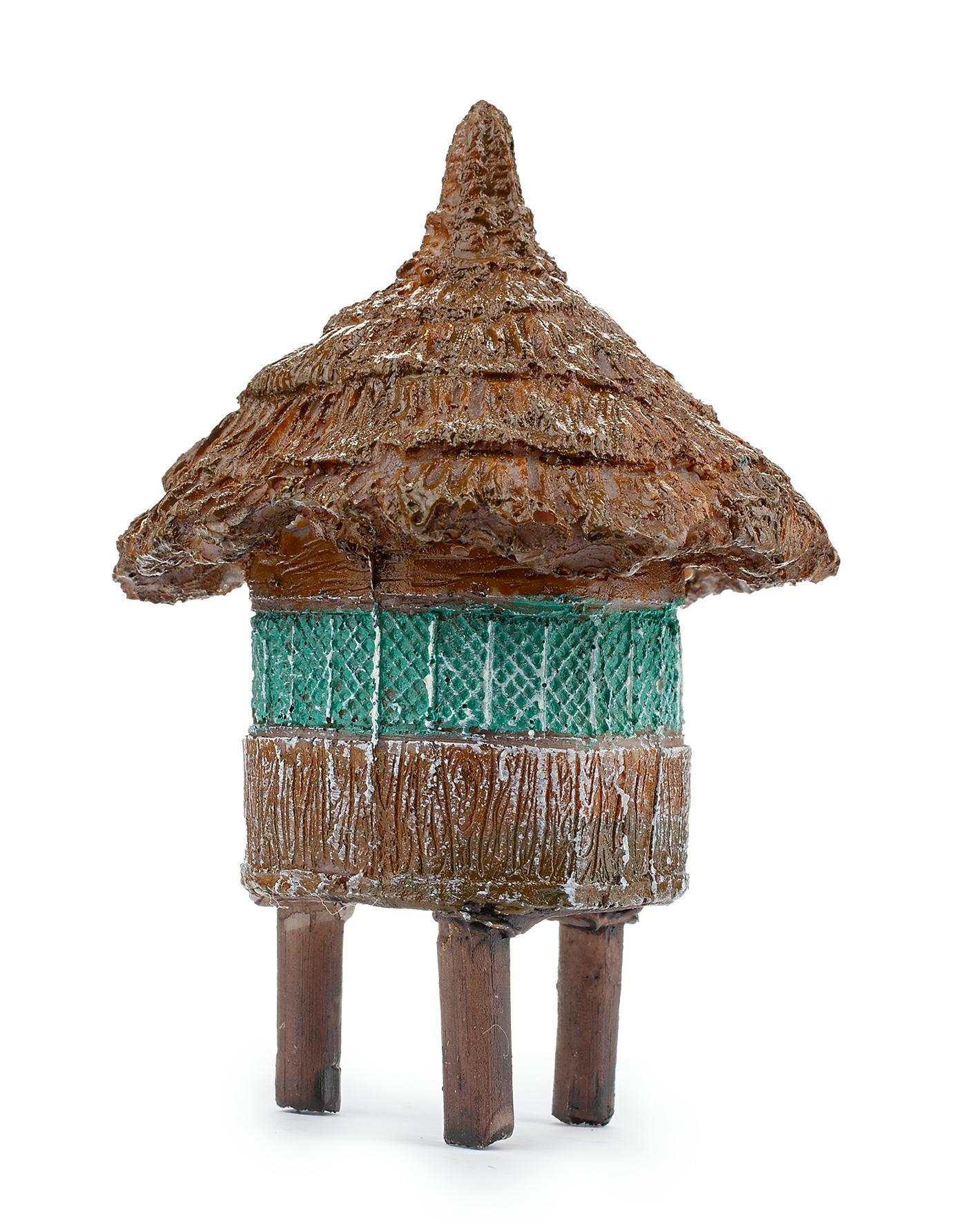 Ozdoba akwariowa Happet U221 chatka afrykań. 11cm - obrazek 4