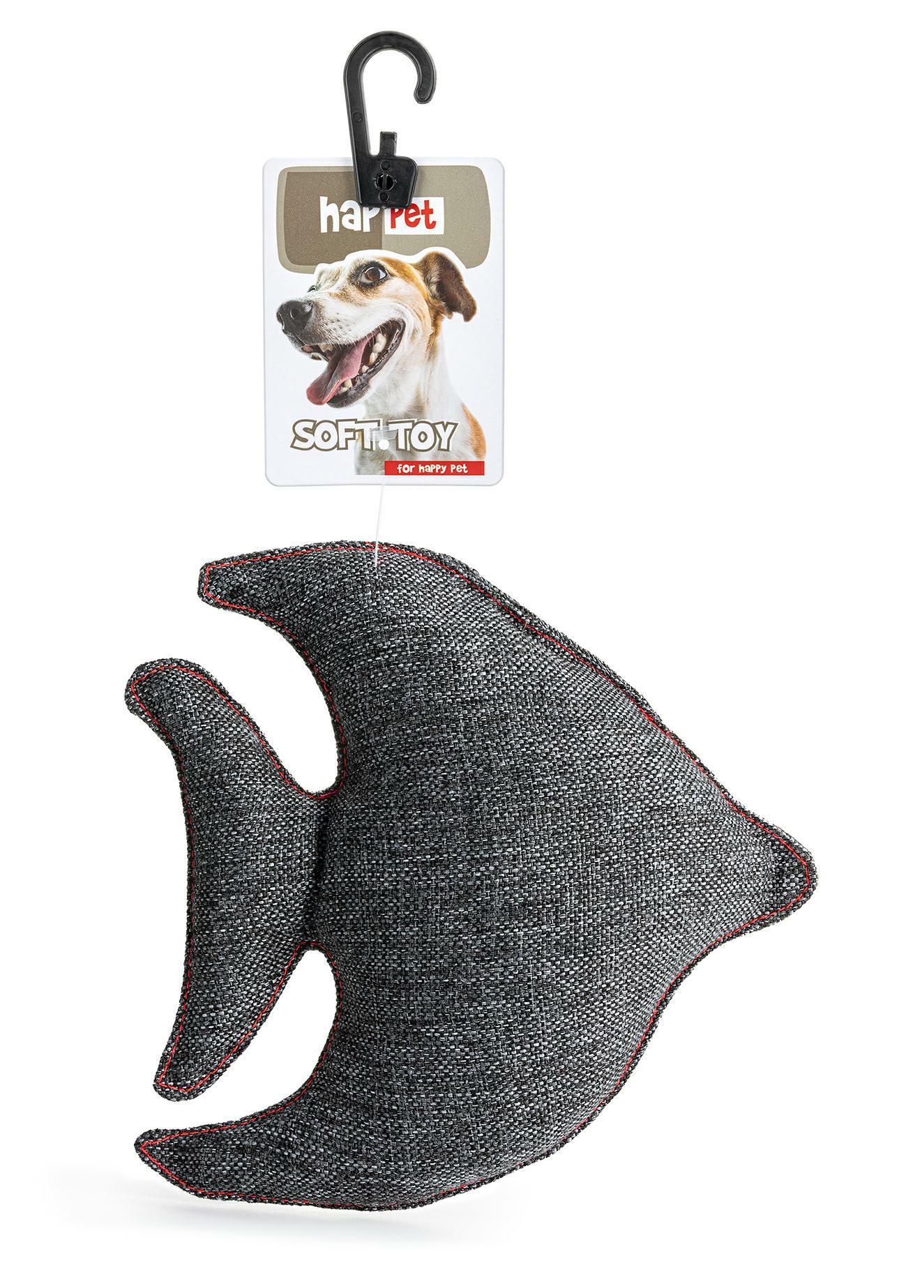 z894-materialowa-rybka-ciemny-szary-19cm