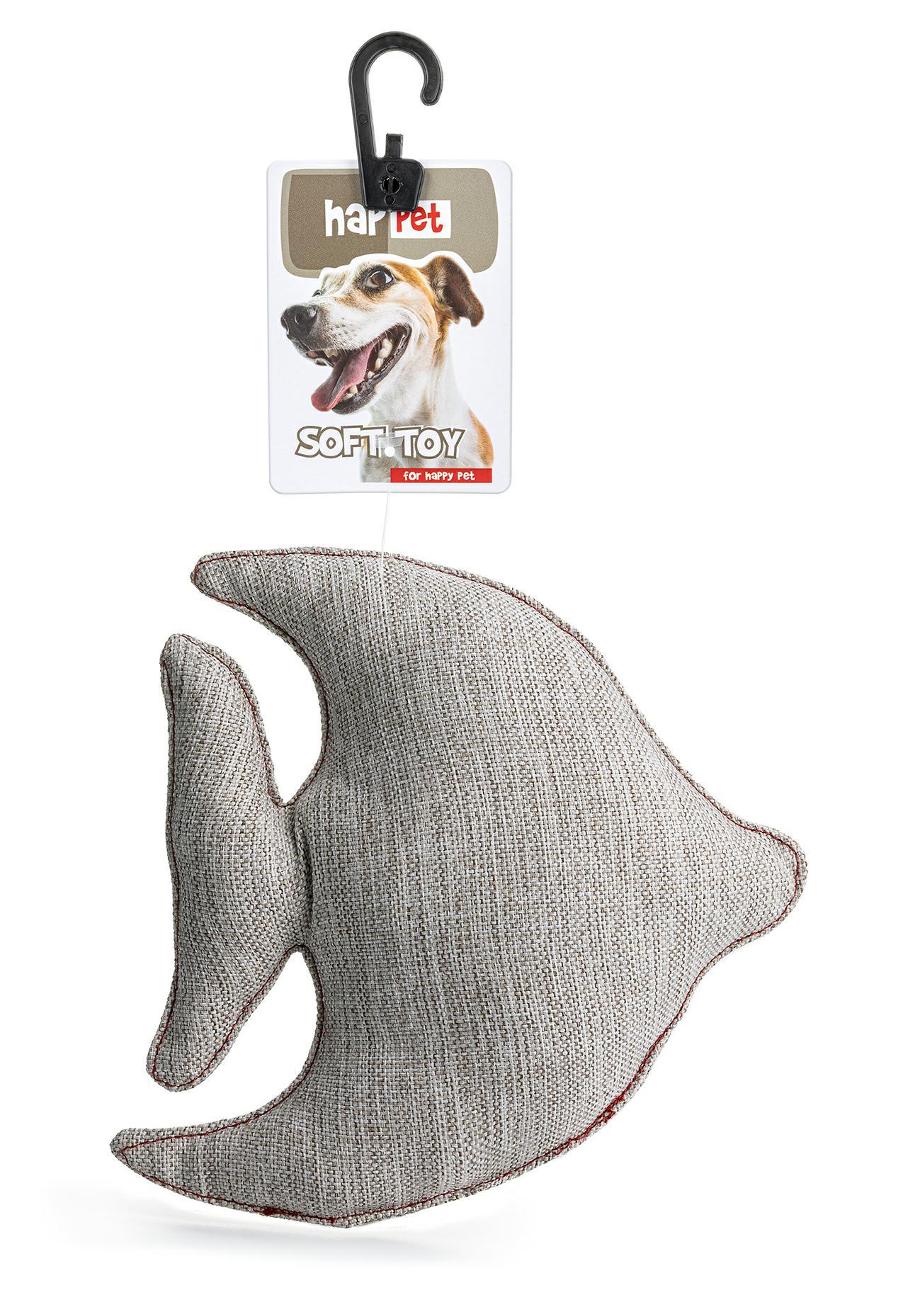 z895-materialowa-rybka-bezowa-19cm